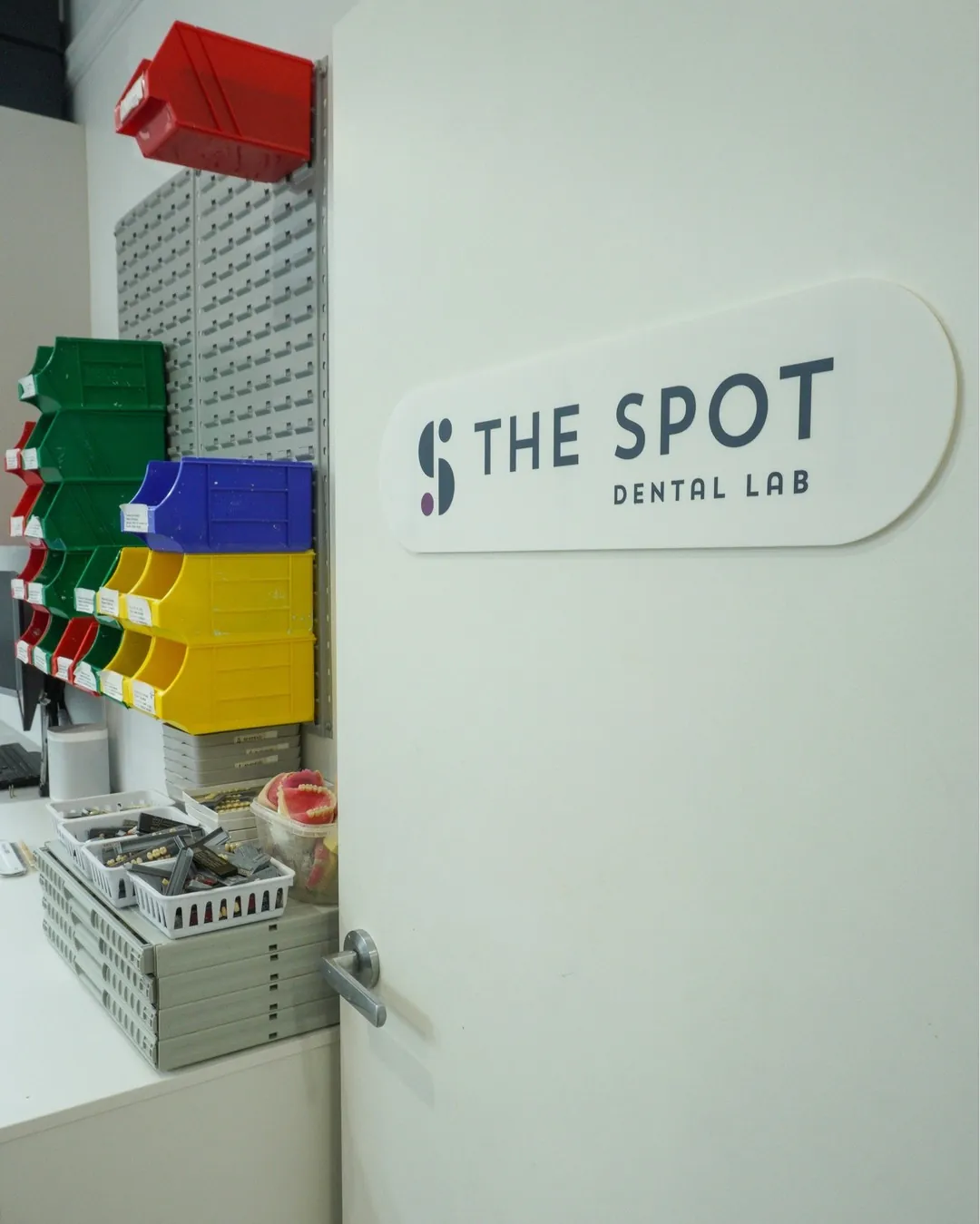 The Spot Dental Lab, upstairs from the clinic