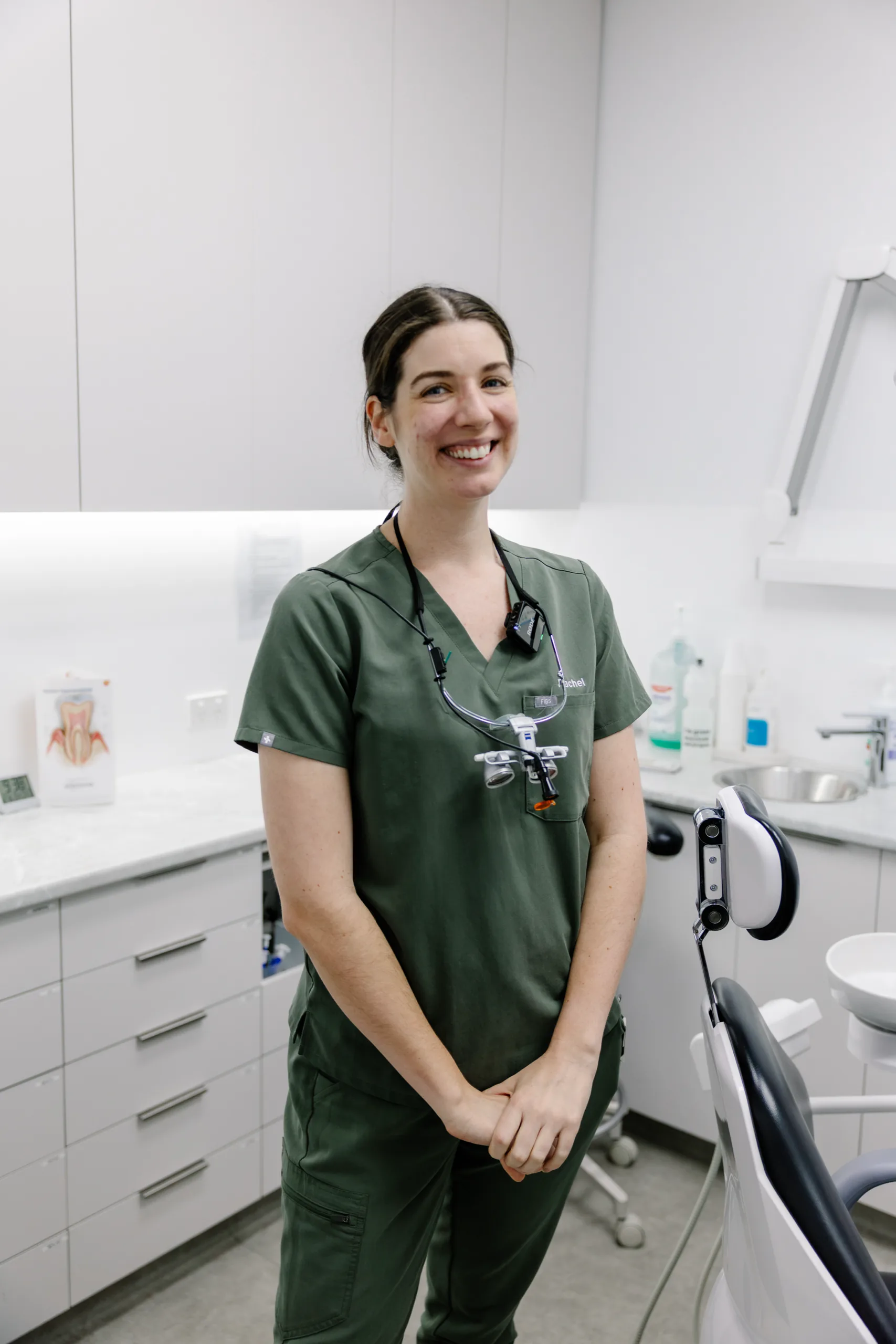 Dr Rachel Brown in the surgery at Dental Spot